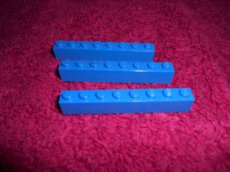 "3008" - Lego - 15 Blauwe balken 1x8 -
