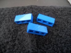 "3622" - Lego - 3 Blauwe balkjes 1x3 -