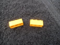 "3622" - Lego - 2 Gele balkjes 1x3 -