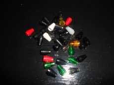"4589" Lego 7 zwarte cones