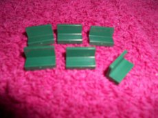 "4865b" - Lego " 6 Donker groen rechthoekjes "