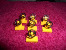 "3829" - Lego 4 Gele stuurtjes "